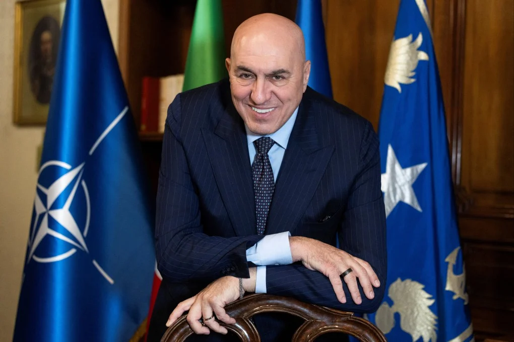 Guido Crosetto, Minister of Defence, at an official engagement